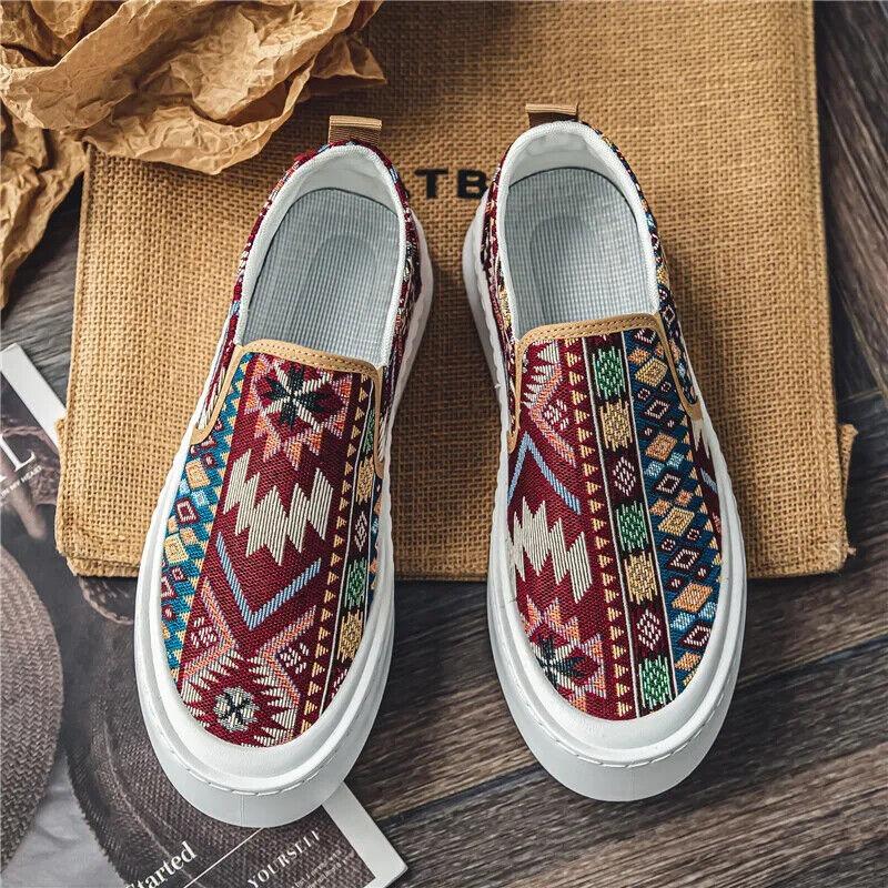 Men's Slip-on Breathable Canvas Shoes Lightweight Comfortable Sneakers For Male