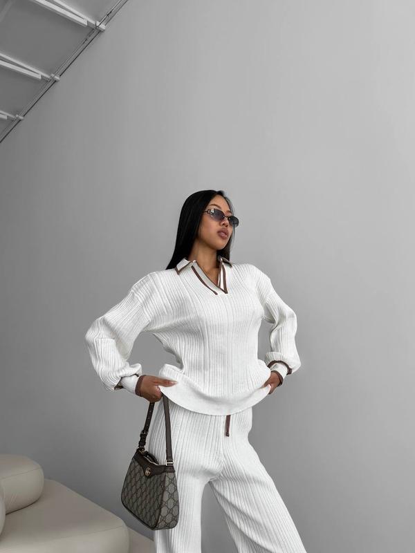 CASUAL KNITTED TWO-PIECE SET