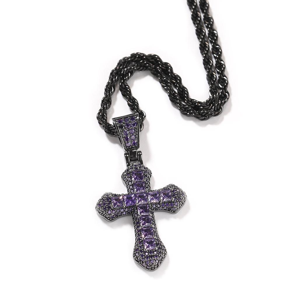 KOZILOV FULL ICE CROSS NECKLACE