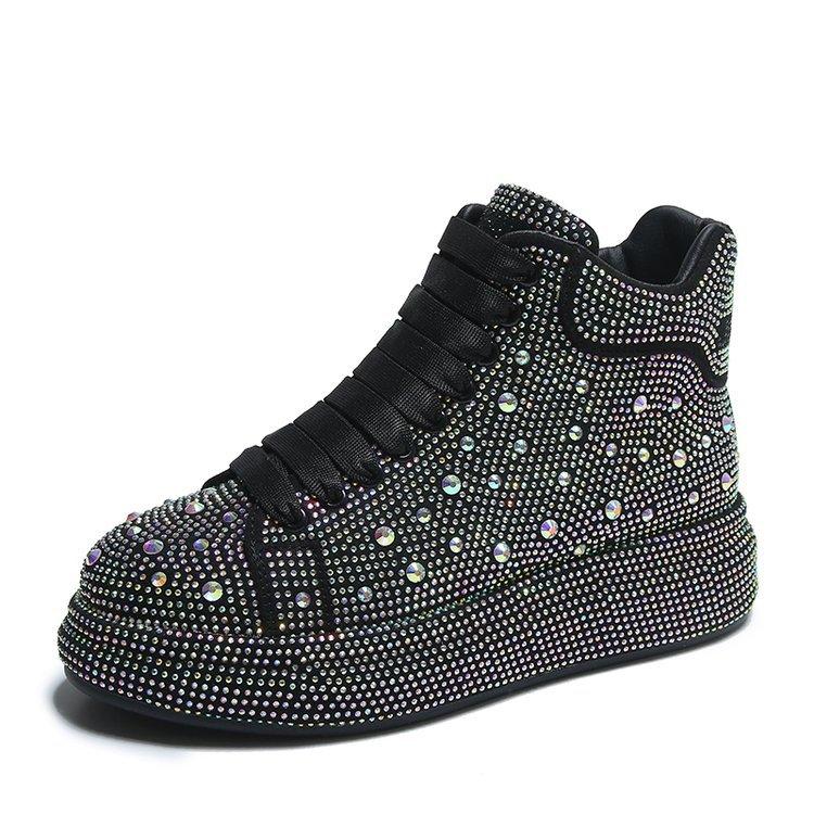 🔥CHRISTMAS Offer 49% OFF🔥RHINESTONE PLATFORM HIGH-TOP SHOES