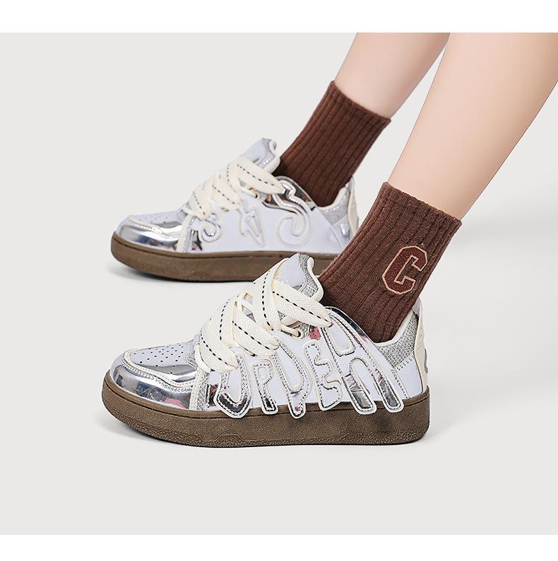 CASUAL MIRRORED FLAT LOAF SHOES