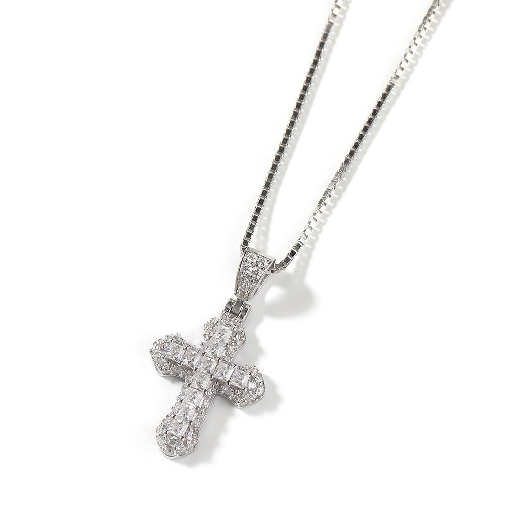 KOZILOV FULL ICE CROSS NECKLACE