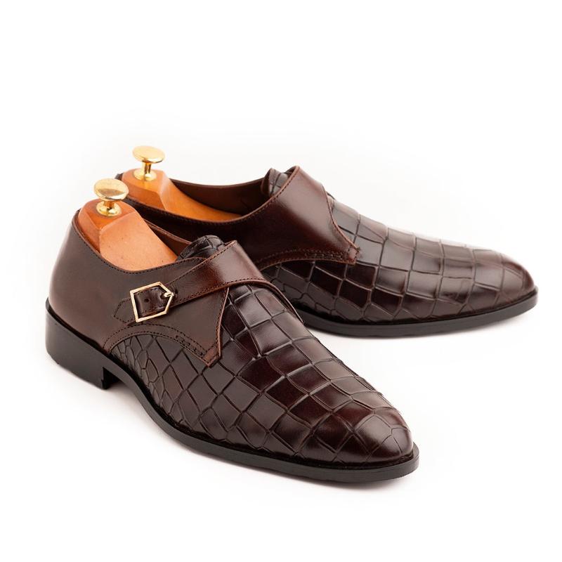 Men's Formal Leather Shoes - Brown