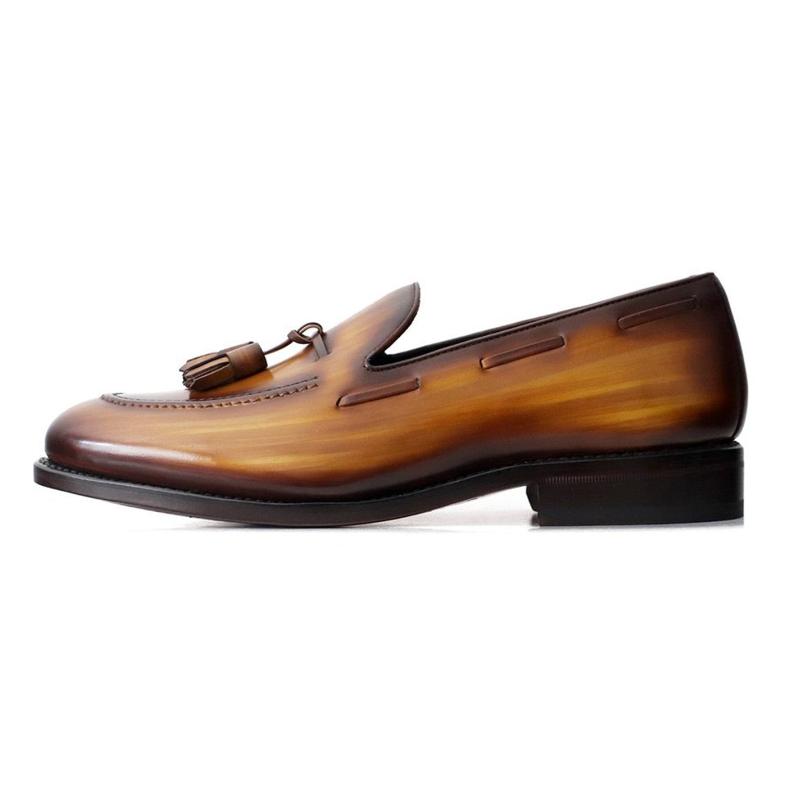 Men's Formal Leather Loafers - Brown