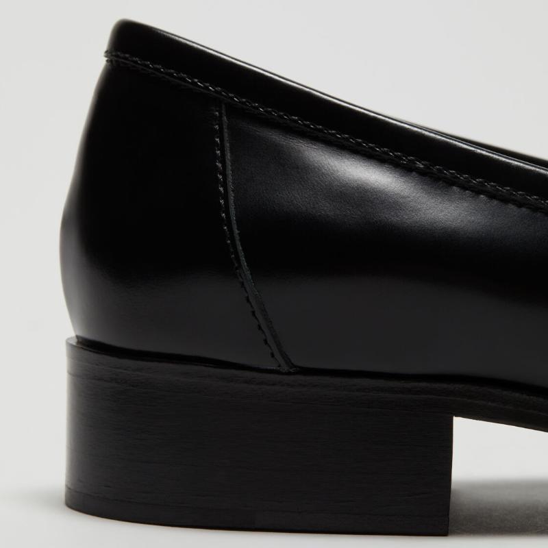 Ladies' block and leather loafers