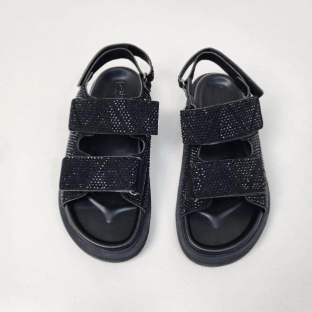 Summer Dazzle Velcro Flat Sandals