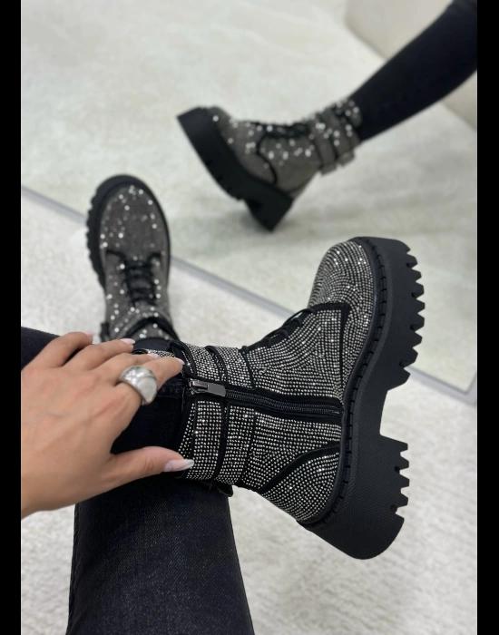 VELCRO RHINESTONE BOOTS