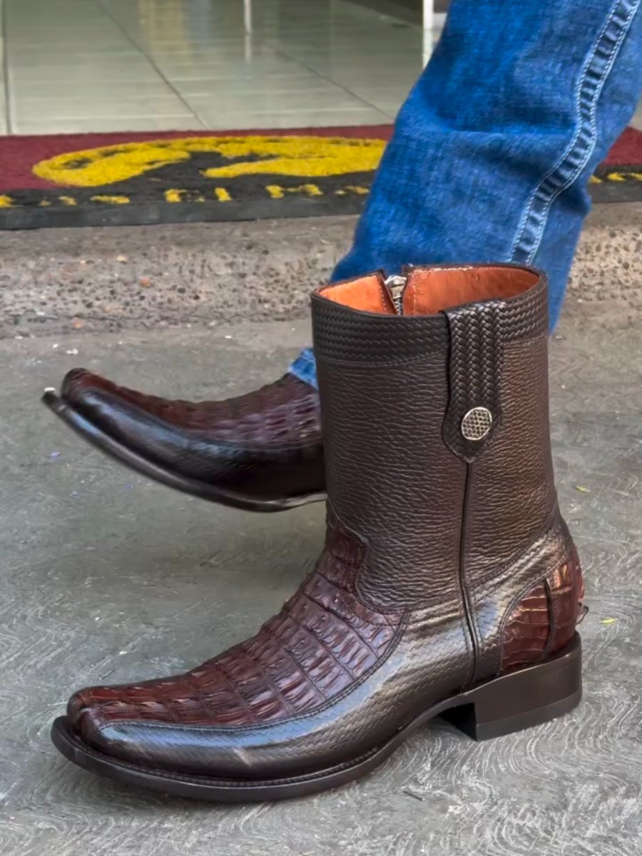 Western Cowboy Mid-Calf Boots