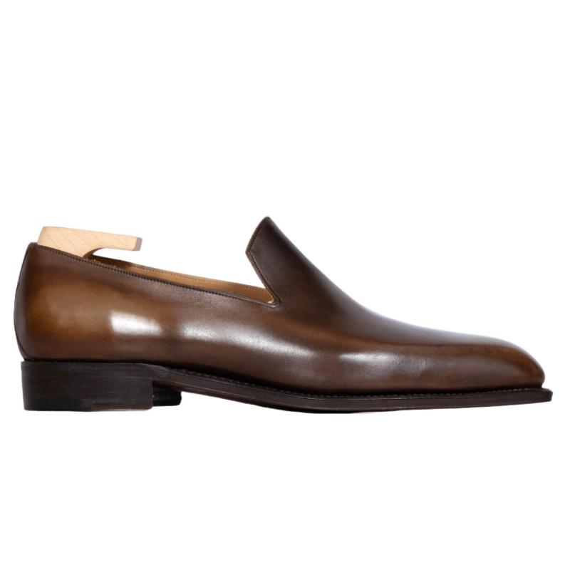 Men's Formal Leather Loafers - Brown