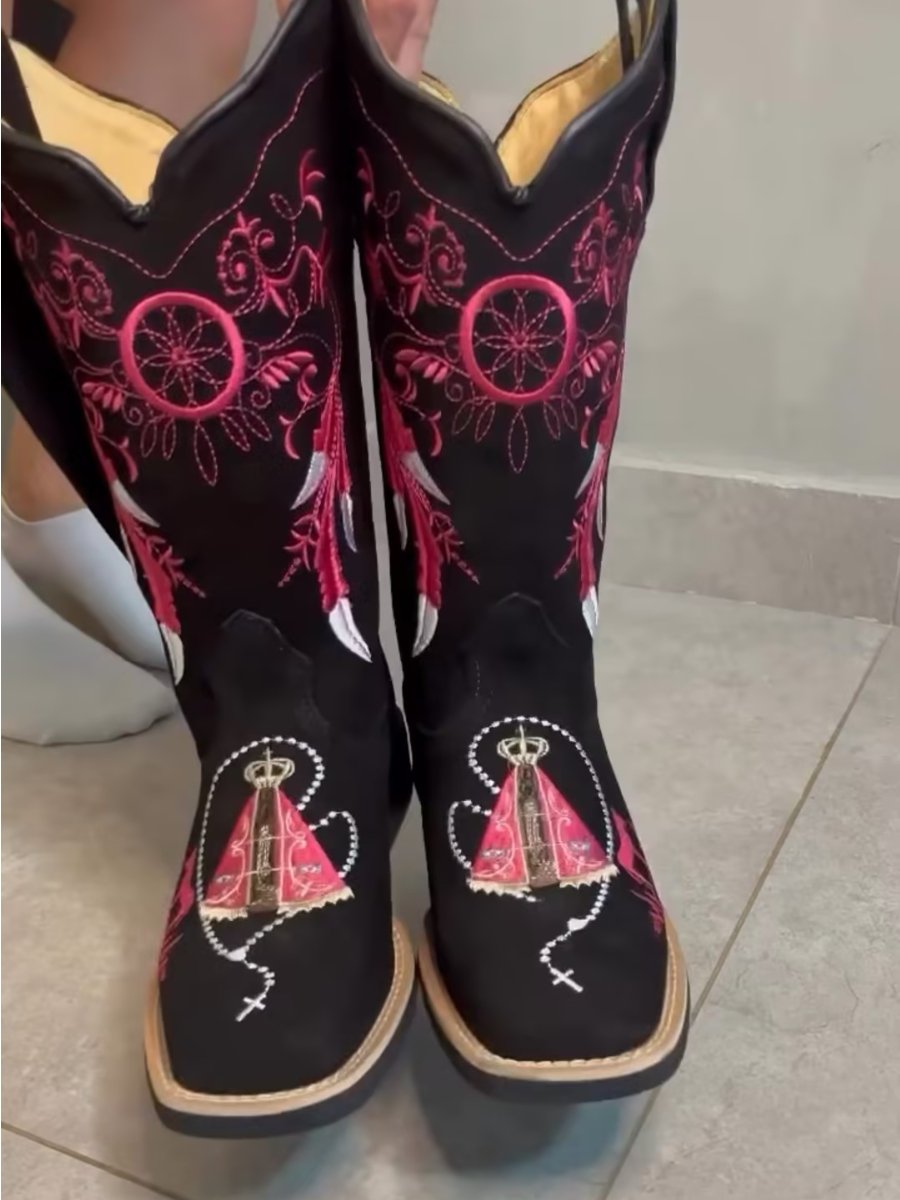 Women's Western Cowboy Classic Embroidered Boots