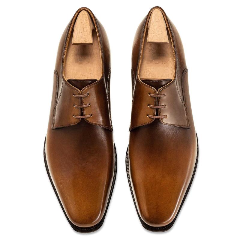 Men's Brown Formal Leather Lace Up Shoes