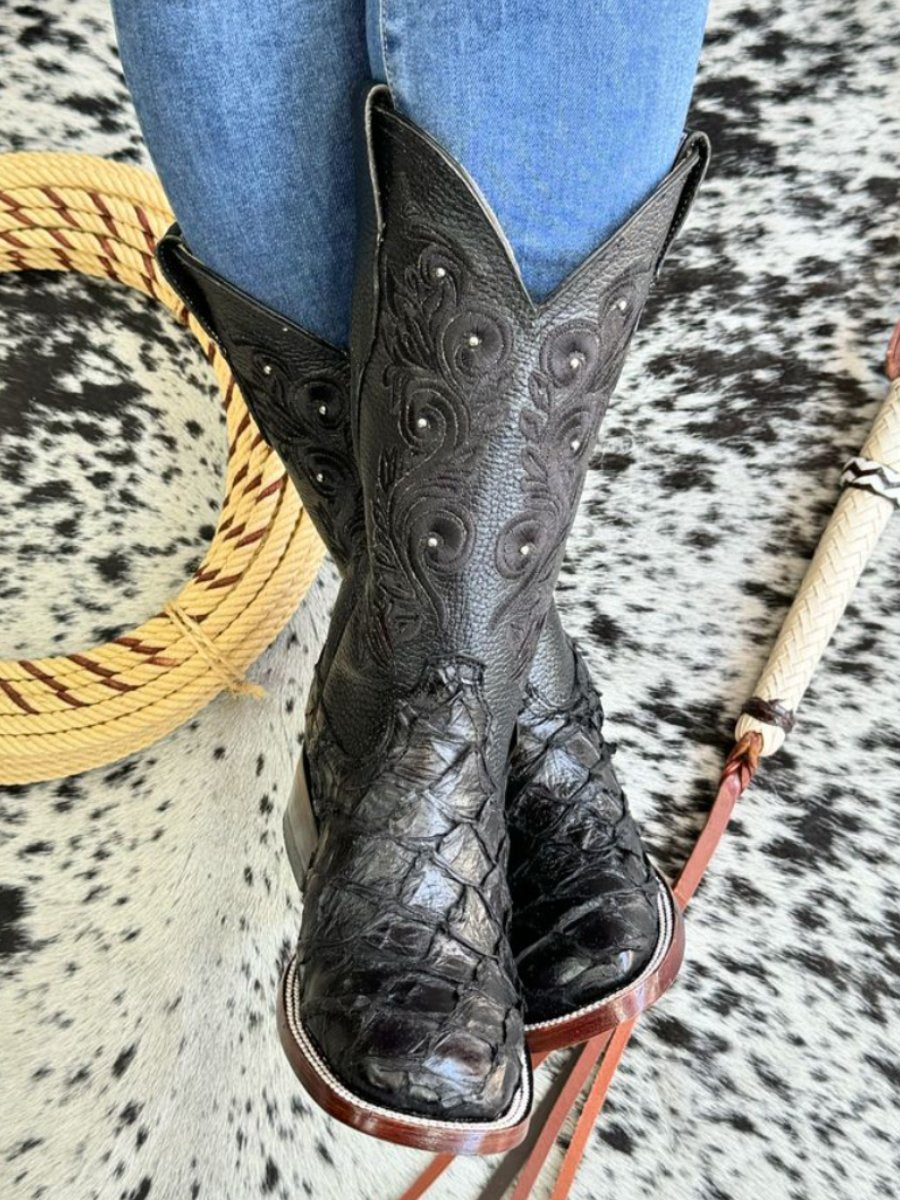 (Buy 2 Free Shipping✔️)Women's Classic Traditional Western Cowboy Boots - Black