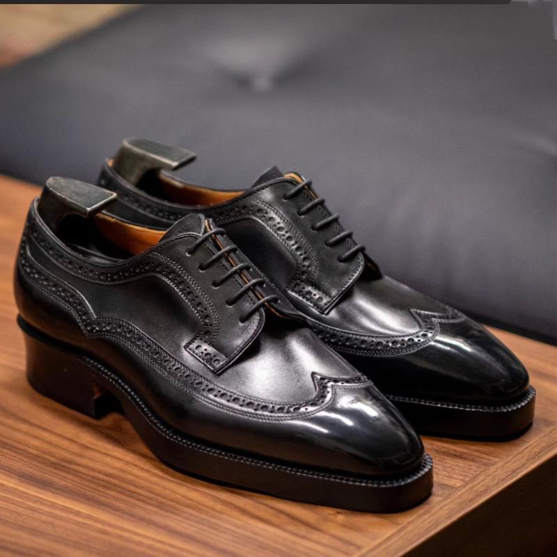 Men's Black Formal Shoes In Full Standard Size