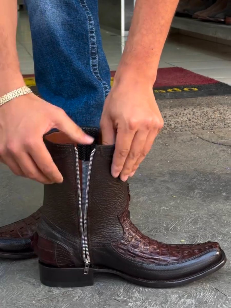 Western Cowboy Mid-Calf Boots