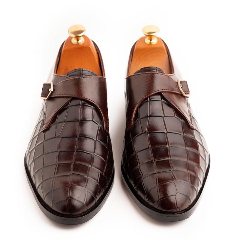 Men's Formal Leather Shoes - Brown