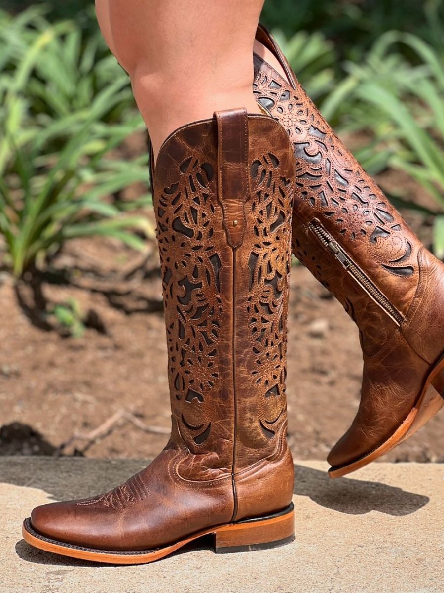 Classic Western Cowboy Women's Cowboy Boots - Brown