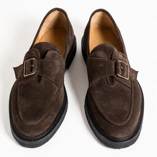 Men's Buckle Leather Loafers