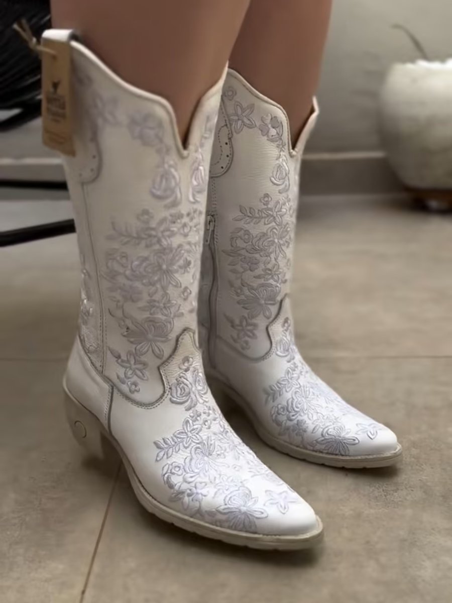 Women's White Cowboy Boots