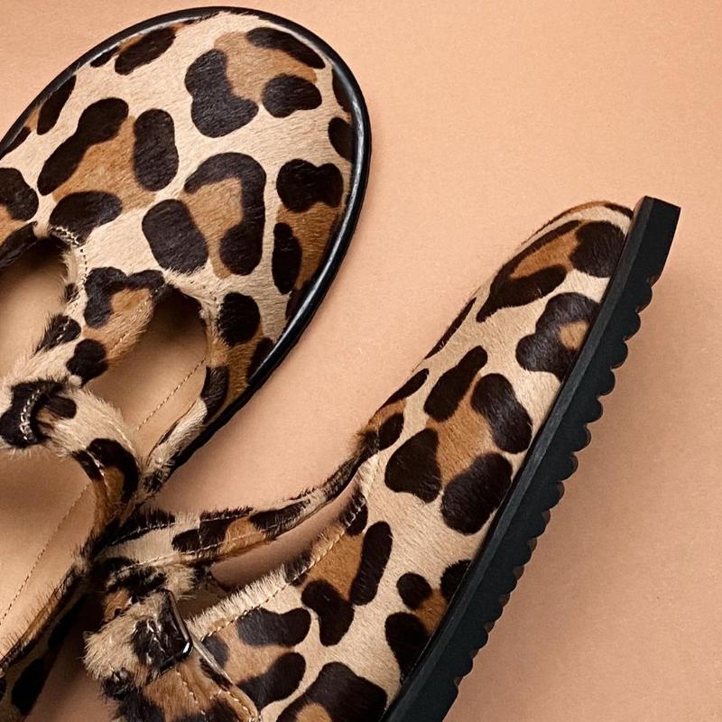 Ladies' Casual Leopard Print Sandals