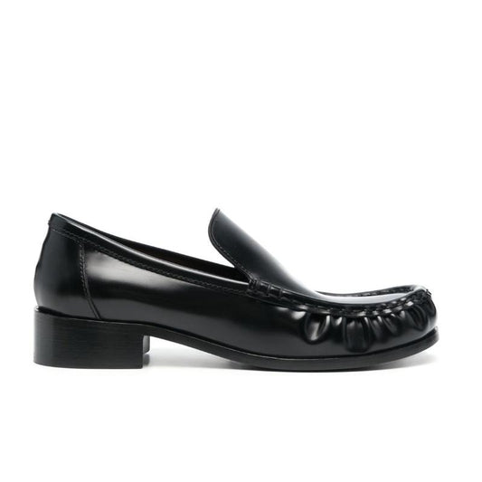 Ladies' block and leather loafers