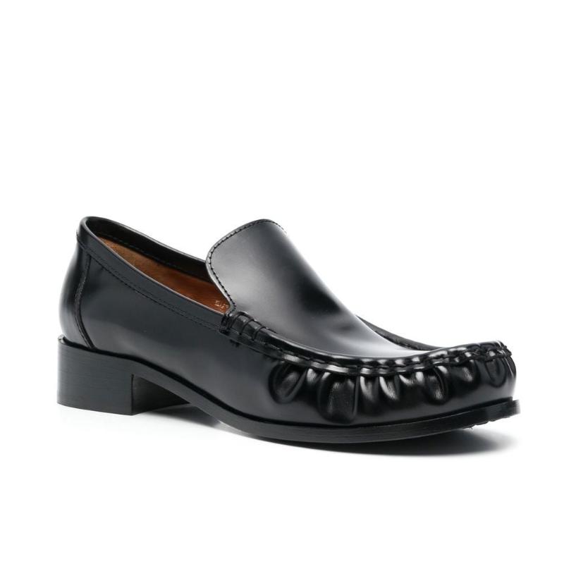 Ladies' block and leather loafers