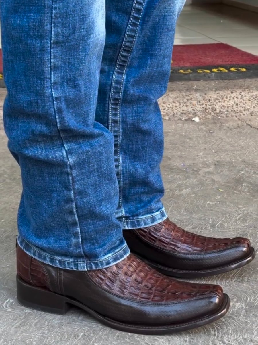 Western Cowboy Mid-Calf Boots