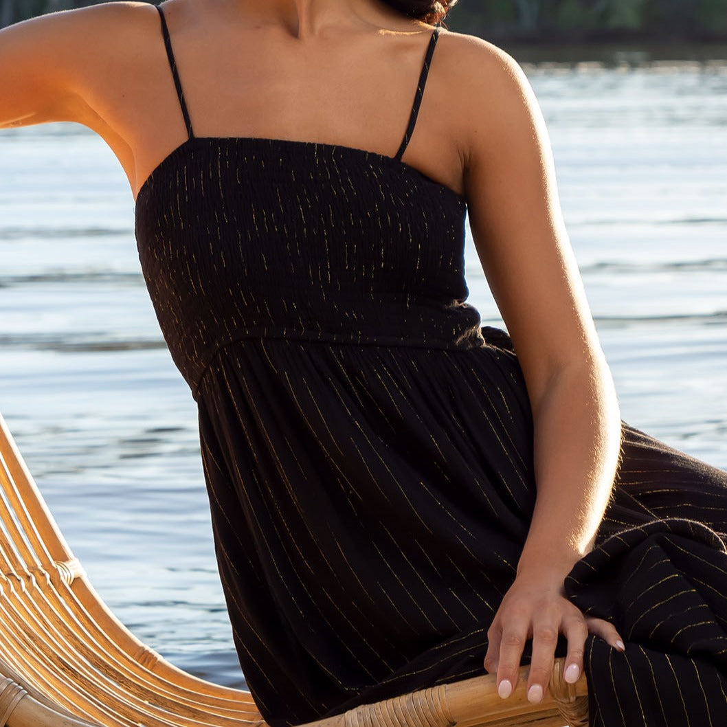 Black Starlight Maxi Dress