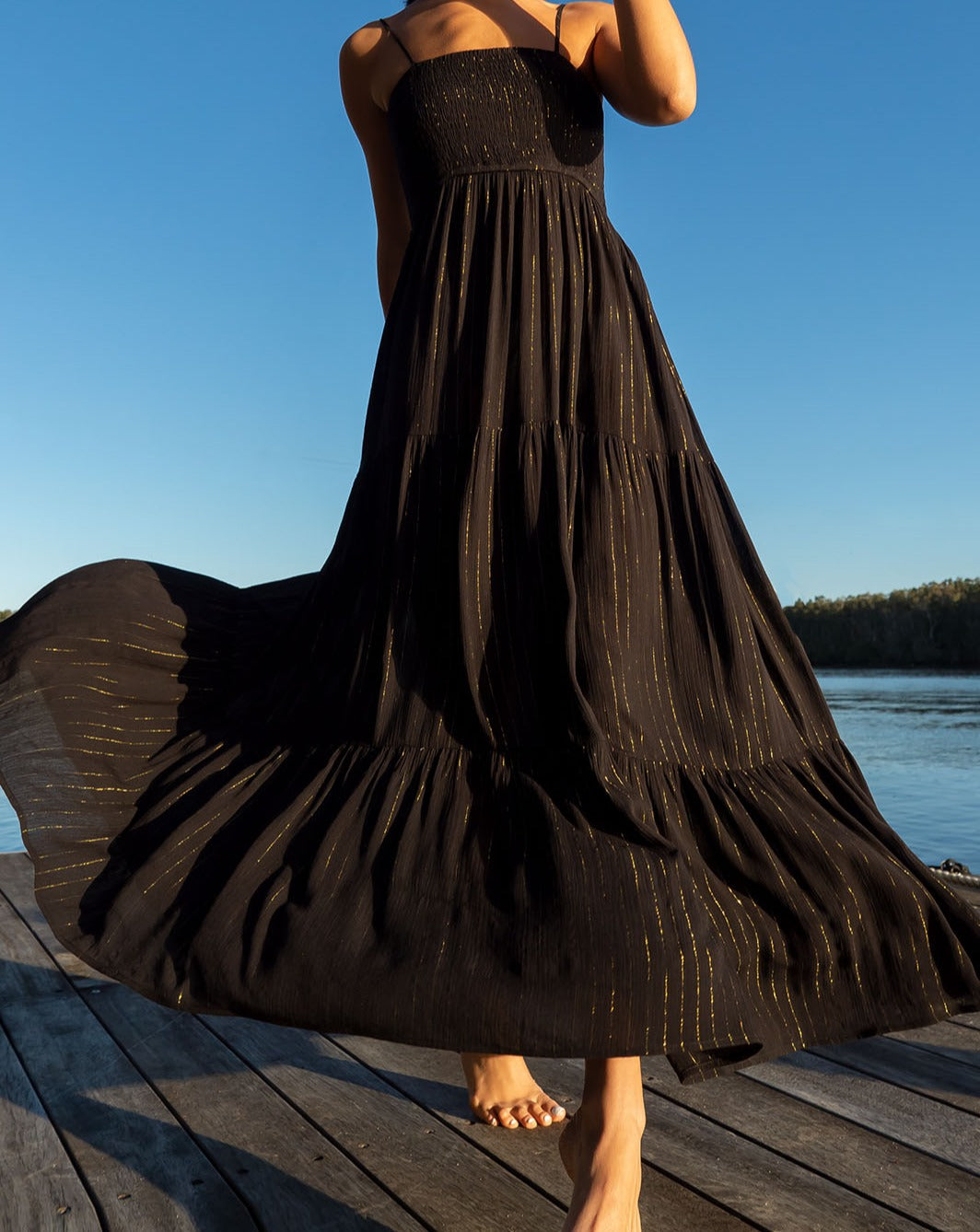 Black Starlight Maxi Dress