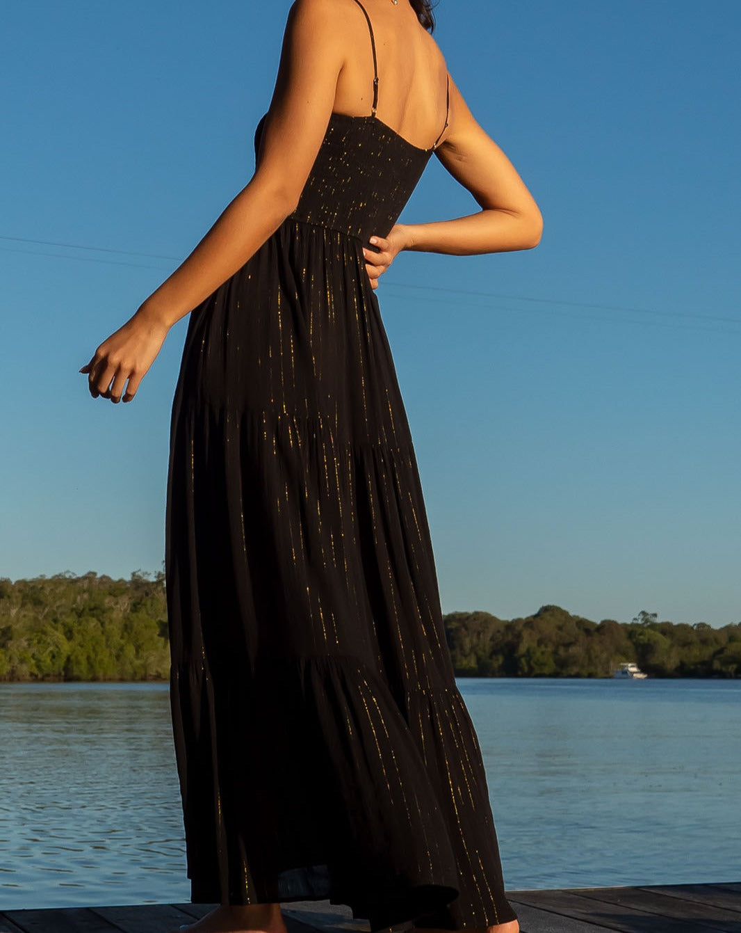 Black Starlight Maxi Dress