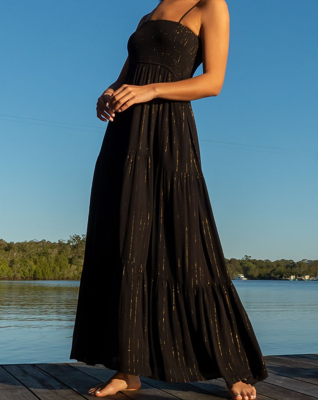 Black Starlight Maxi Dress