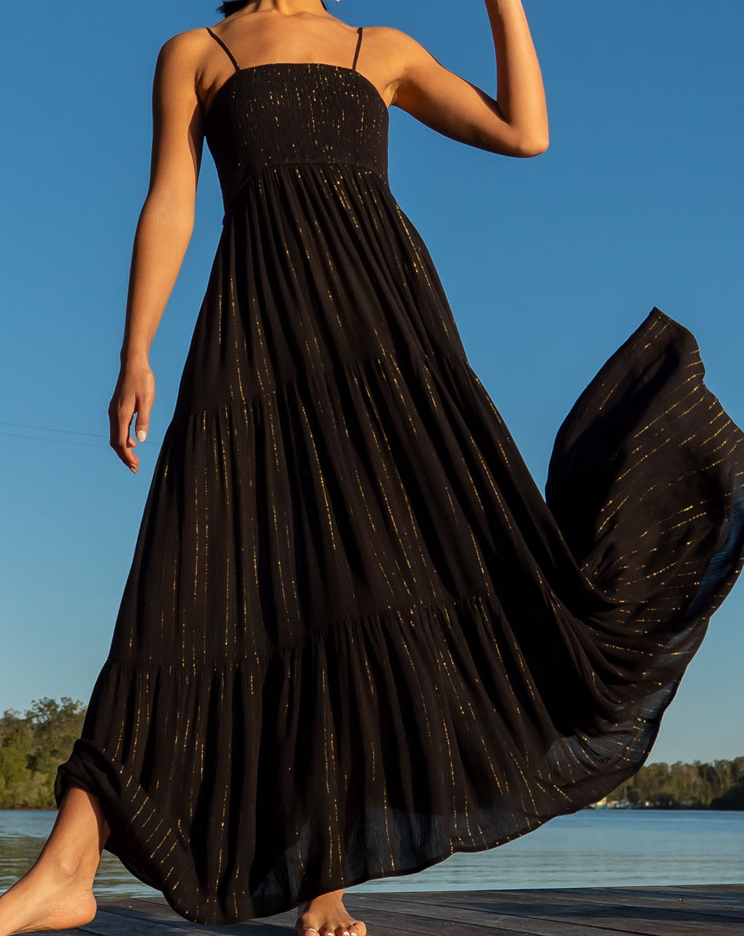 Black Starlight Maxi Dress