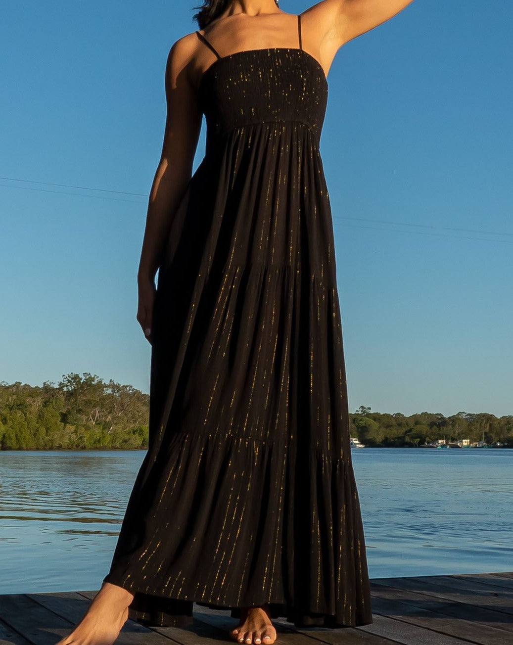 Black Starlight Maxi Dress